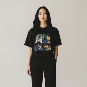 Graphic “The Beatles” Tee with Iconic Portrait Design - Unisex